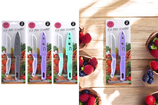 [P0001600] Küchenmesser, 2er Set, 3 Farben