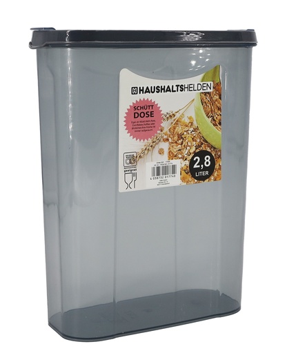 [P0001603] Frischhaltebox Schüttdose, 2,8 Liter, grau