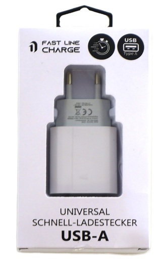 [P0001635] Netzstecker/Schnellladegerät "USB" PREMIUM, weiß