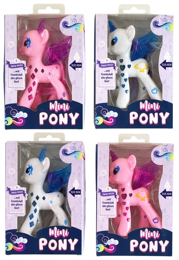 [P0001647] Spieltiere "Einhorn", 4 Designs