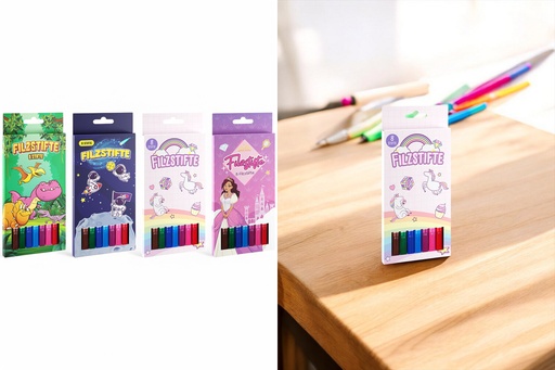 [P0001665] Filzstifte bunt, 8er Set