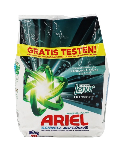 [P0001699] Ariel Waschpulver 1,2kg Universal+ Touch of Lenor Unstoppables 20WL