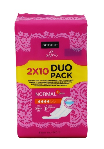 [P0001752] Sence Damenbinden 2x10Stück Normal Plus
