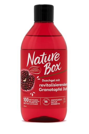 [P0001884] Nature Box Duschgel mit kaltgepresstem Granatapfel Öl 385ml