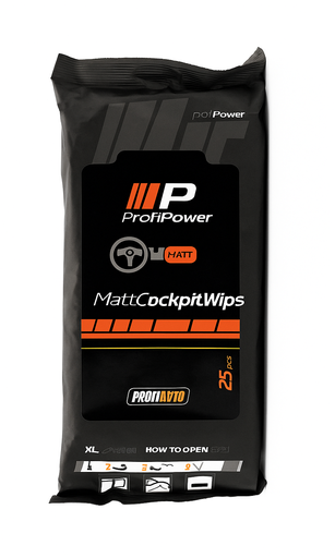 [P0001941] PROFIPOWER Reinigungstücher Cockpit Matt