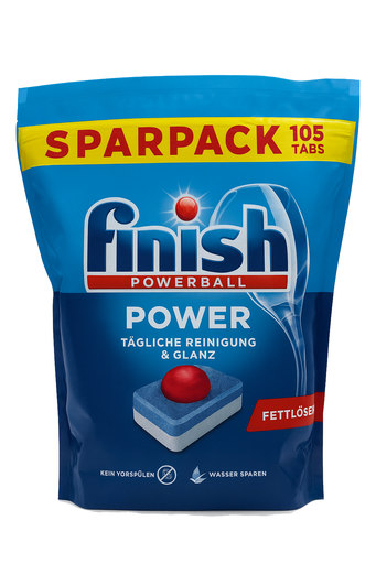 [P0002239] finish Powerball Power All in1 Fresh 105er Tabs Sparpack