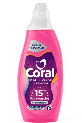 [P0002319] Coral Flüssigwaschmittel Magic Wash Color Protection 54WL