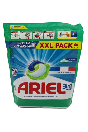 [P0002356] Ariel All-in-1 Pods Alpine Frische Waschmittel Caps 60 WL