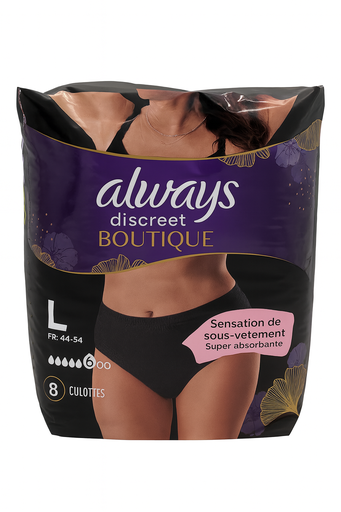 [P0002366] Always Discreet Boutique Inkontinenz-Höschen Größe L 8 Stück