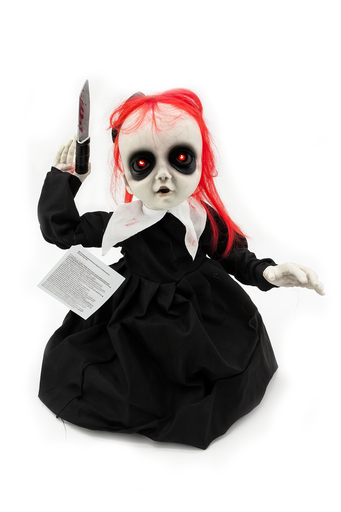 [P0002416] Deko Halloween "Pop up Girl", 75x40x53cm