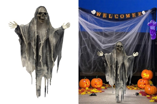 [P0002419] Deko Halloween "Hanging Reaper", zum hängen, 45x6x70cm