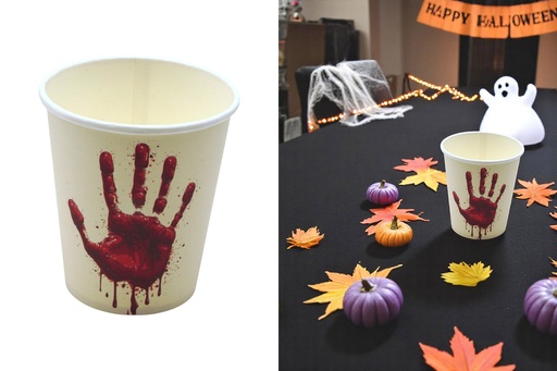 [P0002438] Pappbecher "Halloween", 6er Set