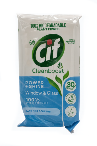 [P0002450] Cif Glasreinigungstücher 30Stück Power & Shine Window & Glass