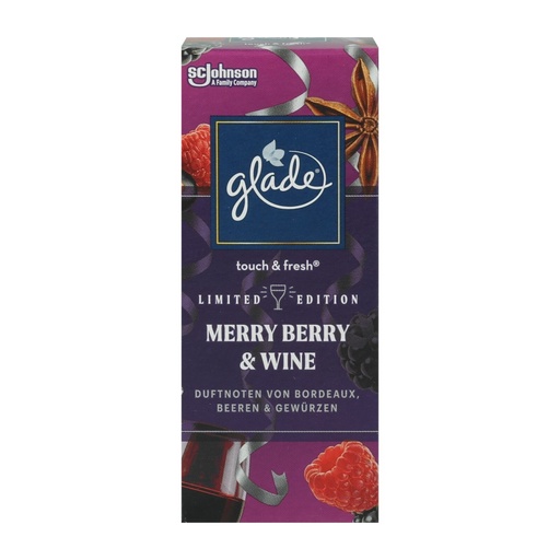 [P0002459] Glade Mini-Spray Nachfüller 10ml Merry Berry&Wine