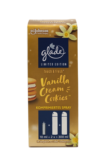 [P0002462] Glade Mini-Spray Nachfüller 10ml Vanilla Cream Cookies
