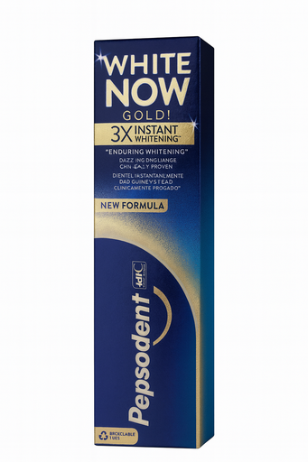 [P0002530] Pepsodent Toothpaste 75ml White Now Gold! Instant Whitening
