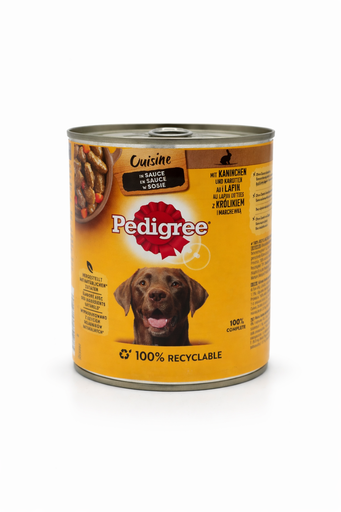 [P0003116] PEDIGREE® Cuisine in Sauce mit Kaninchen, Leber & Karotten, Dose 800g