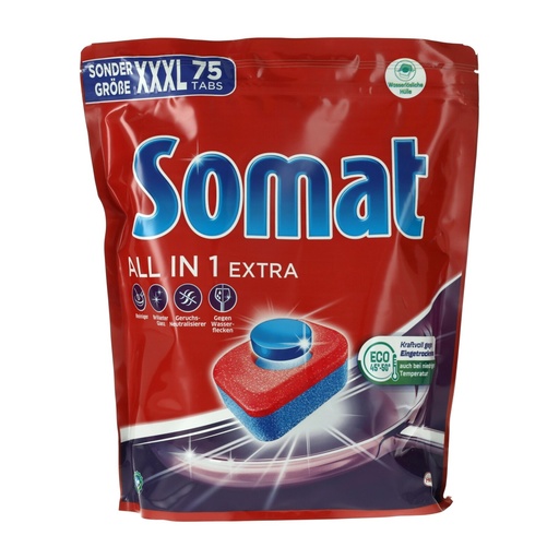[P0003280] Somat Spülmaschinen-Tabs 75Stück All in 1 Extra