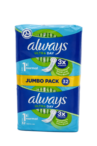 [P0003300] Always Binden Ultra Days 1 Normal Giga Pack, 32St