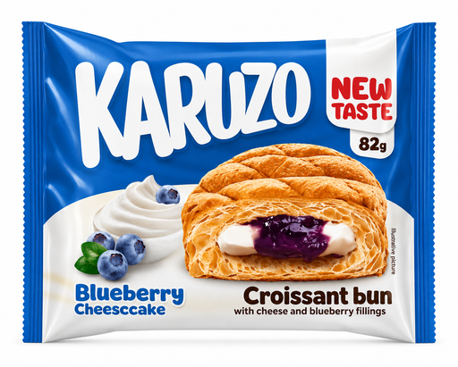 [P0003463] Karuzo Croissant 82g Blueberry Cheesecake Cream