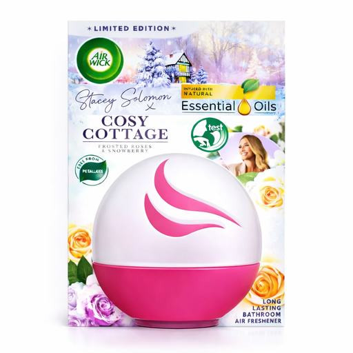 [P0003713] Air Wick Active Fresh Bad & Kleine Räume Deco Sphere Gefrorene Rosen & Schneebeere 75ml
