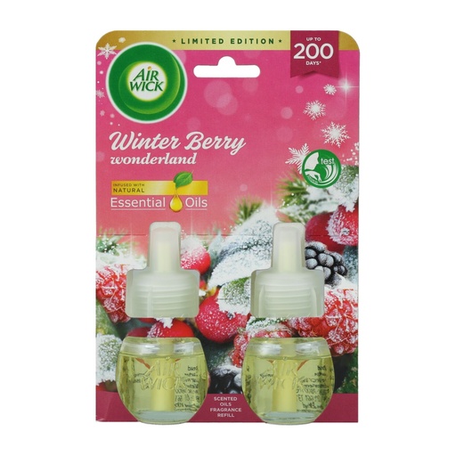 [P0003715] Air Wick Essential Oils Elektrischer Lufterfrischer Nachfüller 2x19ml Winter Berry Wonderland