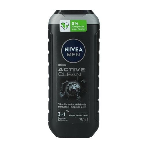 [P0003757] Nivea Shampoo und Duschgel 250ml 3-in-1 Für Männer Active Clean