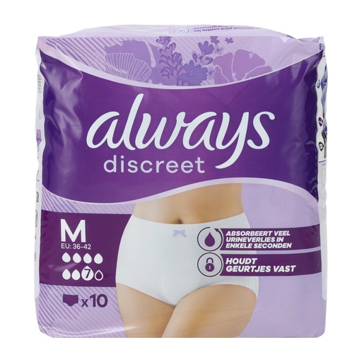 [P0003945] Always Discreet Inkontinenzhosen 10Stück Size M
