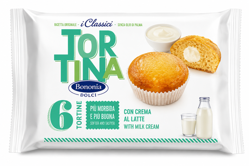 [P0003953] Bononia Dolci Minikuchen mit Milchcremefüllung 240g