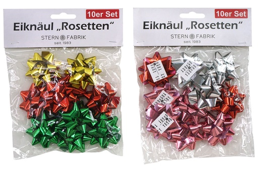 [11329] Eiknäul "Rosetten" Sortiment, 10er Pack