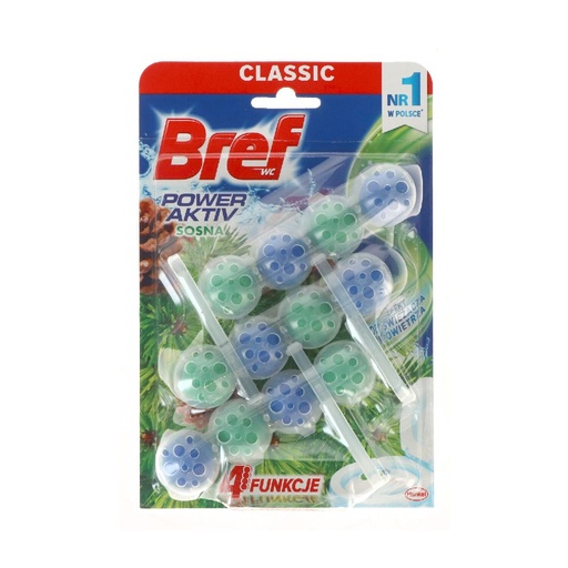 [9920] Bref Power Aktiv WC Stein 3x50gr Pinie