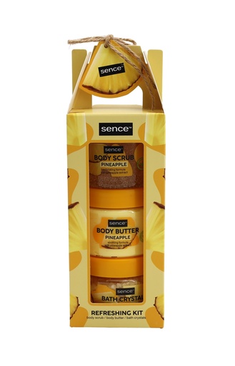 [15998] Sence Collection Geschenk-Set 3pcs Body Care Pineapple Planet Love