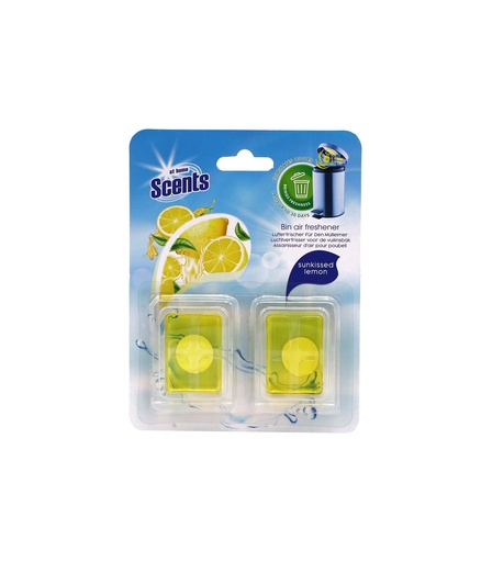 [15278] At Home Scents Abfall Gel-Lufterfrischer 2x5g Lemon