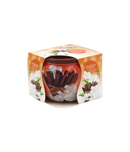 [15277] At Home Scents Duftkerze 70g Sandelholz and Jasmin