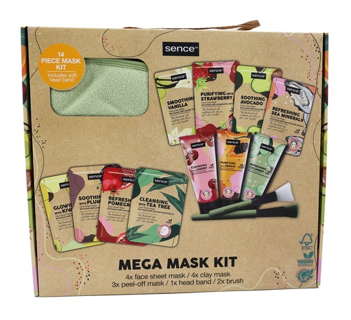 [13850] Sence Collection Geschenk-Set 14Stk Mega Mask Kit Planet Love