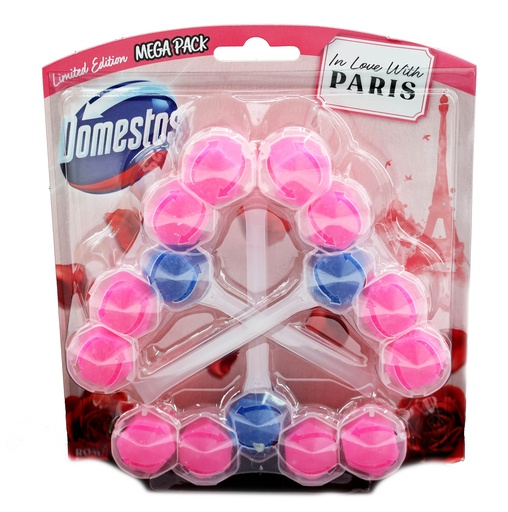 [13693] Domestos Power 5 WC Stein RomanticRose 3x55g MegaPack